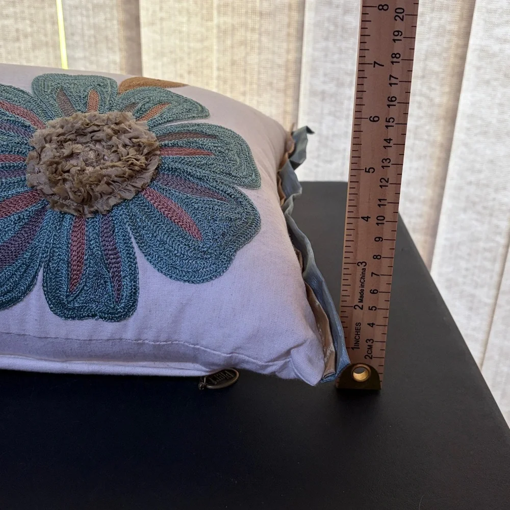 Pier 1 Cream Textured Pillow